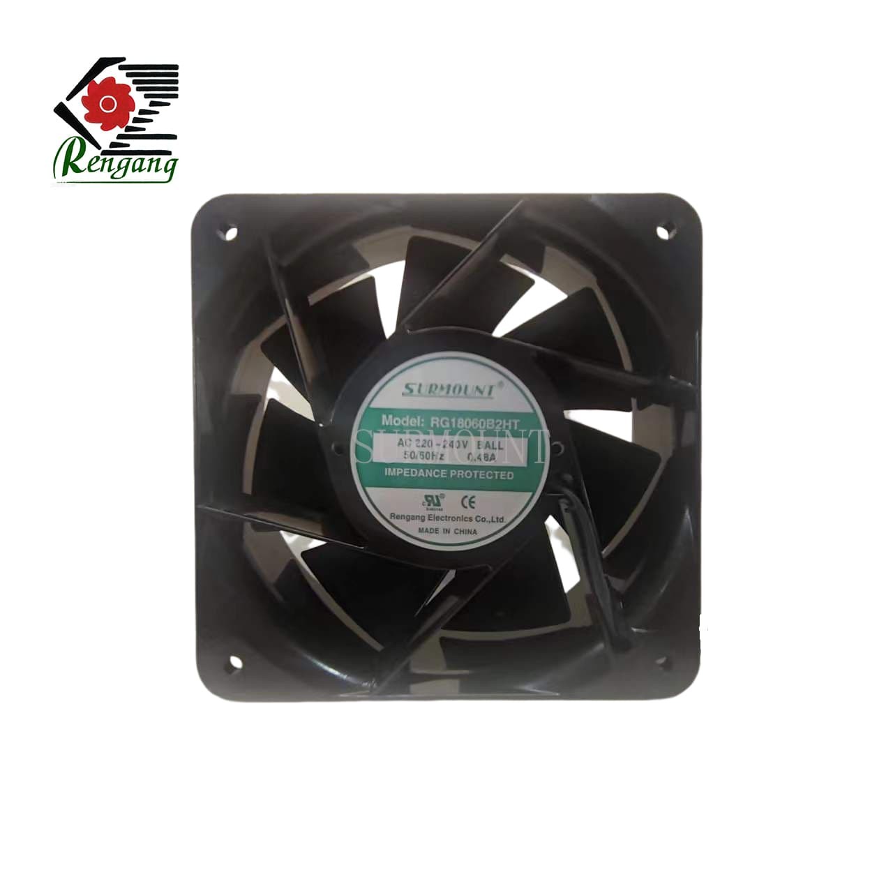 18060 AC 110V~240V Axial Cooling Fan 180x180x60mm
